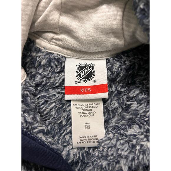 NWT NHL Washington Capitals Game Nap Teddy Fleece Bunting Sleeper, 3-6 Months - Picture 5 of 8